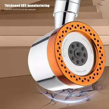 6 режимов регулируемой душевой головки Фильтрованная вода с кнопкой остановки Водосберегающий разбрызгиватель Ручной многофункциональный разбрызгиватель для душа