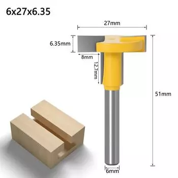 6 Ручка Прямая Кромка Т-нож Пазовый Резец Крюк Фрезер Выход 6 Ручка Т-прямой Нож straight edge T knife 6 * 27 * 1/4