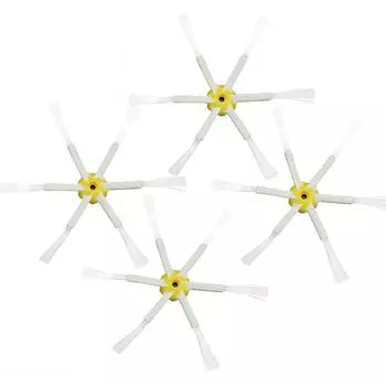 6-рукая боковая щетка для пылесосов iRobot Roomba 500, 600, 700 серии 530, 550, 560, 610, 620, 630, 650, 625, 760, 770, 780, запчасти