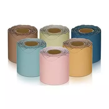 6 рулонов, красочные рамки для доски объявлений в классе, яркий цвет, широко используемая доска объявлений, украшение для доски, офисный декор B