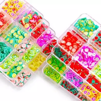 6-сетка смешанные DIY украшения для ногтей мягкие керамические булыжники костюм для ногтей стразы в коробке 7.5*5cm