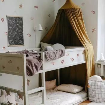 6 Sheets Wall Stickers Plane Bohemia Flexible Elegant Leaf Pattern Wall Murals