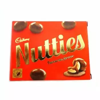 6 шоколадных конфет Cadbury Nutties 30 грамм