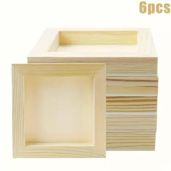6 шт., 12*12 см, деревянные панели, необработанный деревянный холст, деревянный для поделок, живопись, холст, сделай сам, художественные проекты, заливка, художественное использование с маслом, акрилом 12*12cm6-Pack