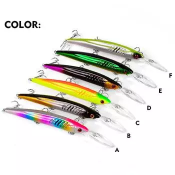 6 шт. 12,5 г 15,2 см, приманка для рыбалки на гольяна, воблер, воблер, 3D глаза, пластиковые искусственные твердые приманки, Peche Bass, троллинг, приманки для щуки и карпа