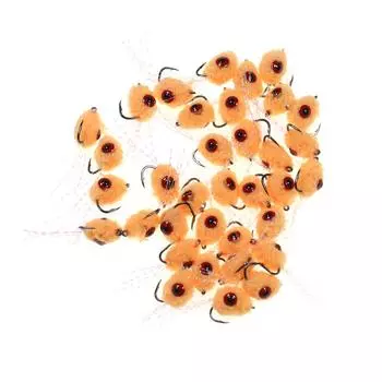 6 шт/12 шт коробка ручной работы флизелин с латунными гантельными ушками и пряжей Eggstacy быстро тонущие приманки