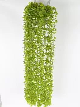6 шт., 1,2 м, искусственные висячие растения, искусственные висячие растения эвкалипта, устойчивые к ультрафиолетовому излучению пластиковые растения для комнаты, свадьбы, внутреннего декора светло-зеленый