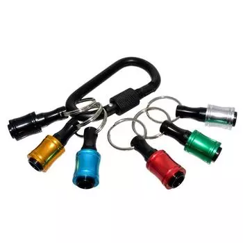 6 шт. 1/4-дюймовый держатель бит-брелок, удлинитель держателя шестигранных отверток, быстросменный держатель бит для большинства электроинструментов