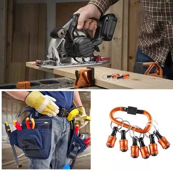 6 шт. 1/4-дюймовый шестигранный хвостовик отвертки держатель бит удлинитель стержень брелки адаптер для винтов дрель портативный ручной держатель бит