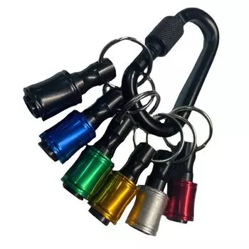 6 шт. 1/4 шестигранный хвостовик быстросъемный брелок отвертка держатель сверла гнездо