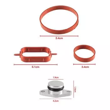 6 шт. 22 мм заглушки вихревой заслонки с прокладкой впускного коллектора для BMW M47 M57 E39 E87 E46 E90 E39 E60 X3 6 цилиндров