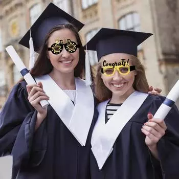 6 шт. 2 стиля забавные очки легкие привлекающие внимание выпускной сезон школьная вечеринка B