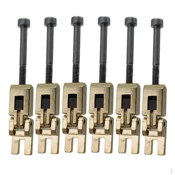 6 шт. 3 высоты профессиональный запираемый седло струны двойная система блокировки замена гитары чёрный