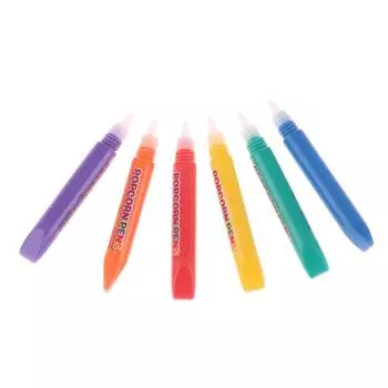 6 шт. 3D-печать пузырьковая ручка с чернилами своими руками, объемные ручки с краской, как ручки для попкорна, поздравительные открытки на день рождения, подарки для детей ручной работы