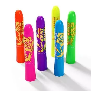 6 шт. 5 г карандаш для лица, светящийся в темноте, ультрафиолетовый, черный, флуоресцентный, водорастворимый, краска-карандаш для детей и взрослых, вечеринок, косплея, макияжа, боди-арта, раскрашивания лица 1 Set