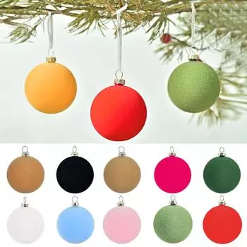 6 шт 6 см Рождественские шары украшения елочные подвески домашний декор для вечеринки Новый год 2025 Ноэль Навидад кофейный