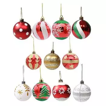 6 шт. 6 см снежные рождественские шары подвески для украшения рождественской елки вечерние подвесные украшения рождественский декор Navidad