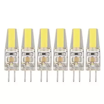 6 шт. 6 Вт 500 лм G4 лампочка светодиодная COB силикагель энергосберегающая лампа для потолочного светильника настенного светильника настольного