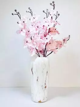 6 шт. 75 см искусственные стебли орхидеи искусственные цветы цимбидиума для дома свадебное украшение двора шелковые ветки фаленопсиса оранжевый