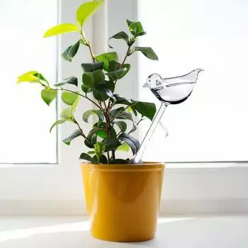 6 шт. 85 мл ПВХ капельница для полива растений герметичная в форме хорошей птицы стеклянный шар устройство для полива цветов