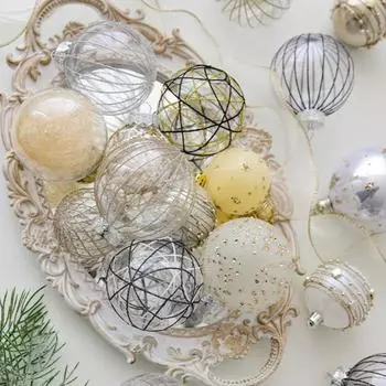 6 шт. 8 см небьющиеся рождественские шары, украшения, прозрачная рождественская елка, подвесной шар, украшение для Хэллоуина, свадьбы, праздника, вечеринки, венок, домашний декор