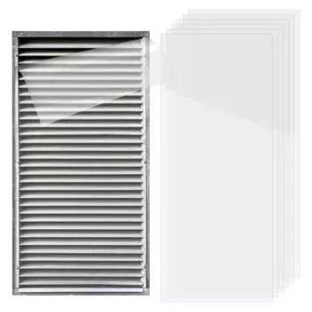 6 шт. 8x15,5-дюймовые ПЭТ-крышки для вентиляционных отверстий с прозрачным клеем для дома, автофургона, отопления, вентиляции и кондиционирования воздуха, пола, стены, потолка, вентиляционного отверстия, крышка для вентиляционного отверстия, подходит для