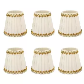 6 шт. абажур для свечи, абажур, современный простой стиль, украшение для дома для маленькой лампочки E14