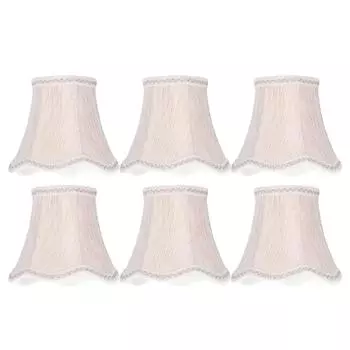 6 шт. абажур в европейском стиле, тканевый абажур для люстры, настенный светильник, тканевый чехол для освещения