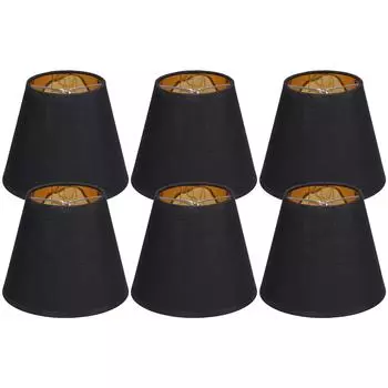 6 шт. абажуров из ткани изысканные модные декоративные люстры абажуры для настольной лампы со свечами