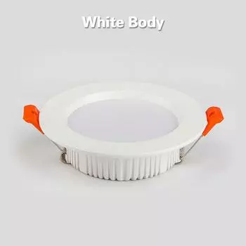 6 шт. AC220V светодиодный светильник Downlight из толстого алюминия 5 Вт 7 Вт 9 Вт 12 Вт 15 Вт 18 Вт 110 В встраиваемый точечный светильник для спальни, кухни, внутреннего светильника Downlight 5W 220V&Cold white 6000K