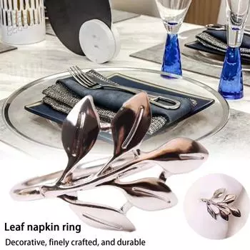 6 шт. экологически чистые гальванические кольца для салфеток из сплава высокой твердости для украшения стола на свадьбу, бытовые принадлежности розового золота