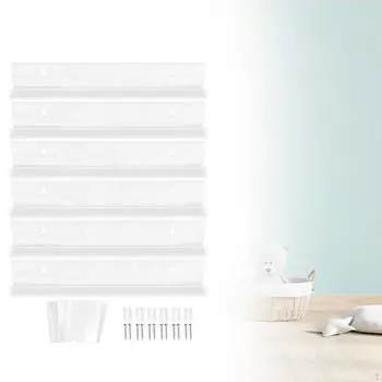 6 шт. акриловая полка для показа альбомов держатель для записей спортивные карточки для стены чистый