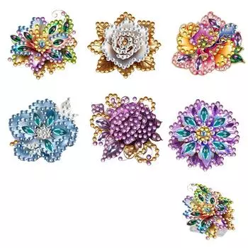 6 шт. Акриловые кексы 5D DIY алмазные фото клипсы для постера фото свет hei LL293