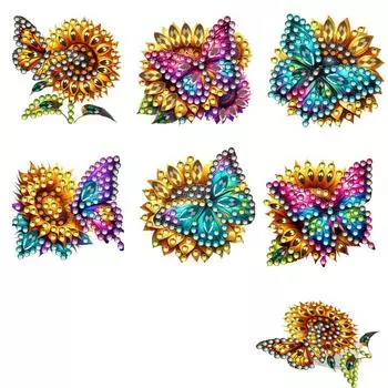 6 шт. Акриловые кексы 5D DIY алмазные фото клипсы для постера фото свет LL293