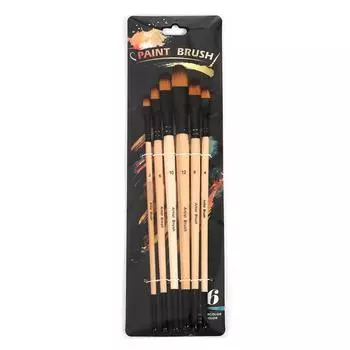 6 шт. акриловые кисти для рисования гуашью художественные кисти для рисования нейлоновые щетки для рисования акварелью масляной живописи Drawi G