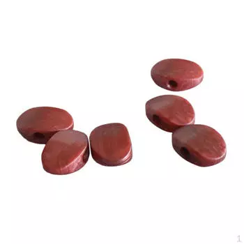 6 шт., акриловые кнопки настройки, колышки, ручки для замены колков гитары, красный цвет