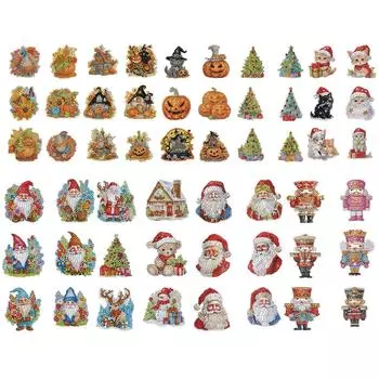 6 шт. акриловые наклейки на холодильник в форме тыквы особой формы алмазный художественный магнит на холодильник BXT008