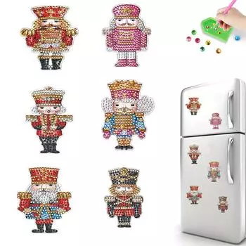 6 шт. акриловые наклейки на холодильник в форме тыквы особой формы алмазный художественный магнит на холодильник BXT008