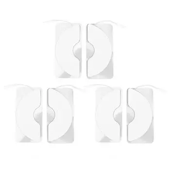 6 шт. электродные пластыри, многоразовые электродные пластыри для груди, самоклеящиеся электроды для стимуляции мышц