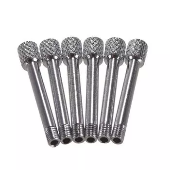 6 шт. электрогитара тремоло мост седло зажим фиксатор струны винт детали гитары аксессуары чёрный