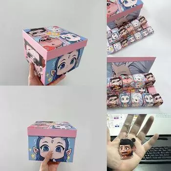6 шт. аниме Ne Zha 2 Blind Box акриловые подвески фигурки Nezhaabingtaiyi True Person брелки аниме товары детские игрушки