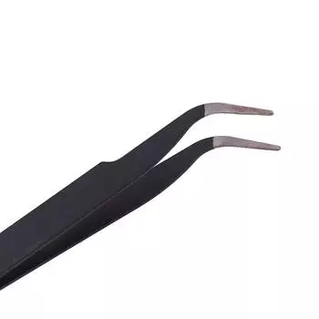 6 шт. антистатические пинцеты ESD, инструмент для ремонта, прецизионные изогнутые прямые пинцеты