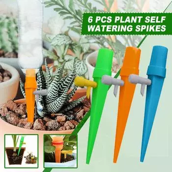 6 шт. автоматические шипы для самостоятельного полива растений с контрольным краном Free Size