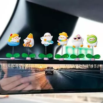 6 шт. автомобиль милый утенок качает головой украшение креативное украшение приборной панели домашний декор