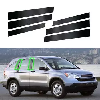 6 шт. автомобильные наклейки BC стойки стойки двери, окна, накладка, наклейка, внешние аксессуары для Honda CR-V CRV 2007-2010 2011