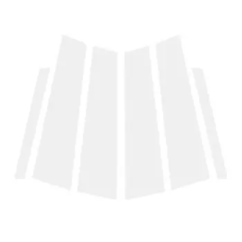 6 шт. автомобильные окна, двери, колонны, BC, отделка стойки, наклейки для ПК, аксессуары, подходят для Lincoln MKS 2009-2016