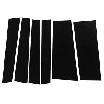 6 шт. автомобильных окон, дверей, колонн, стойки, отделка, глянцевые черные наклейки для ПК, аксессуары для Honda Freed GB3/GB4/GP3 2008-2016