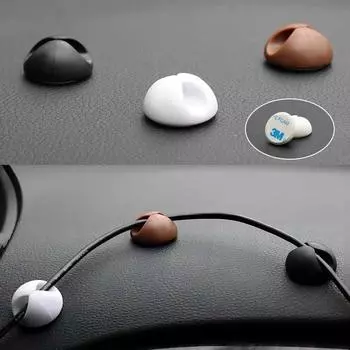 6 шт. Автомобильный USB-органайзер для кабеля, фиксатор, самоклеящийся кабельный кронштейн, кабельный зажим, силиконовый фиксатор для кабельного хомута, автомобильный зажим для хранения, аксессуары