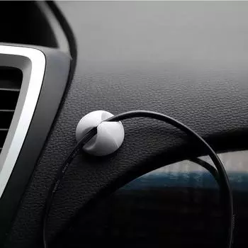 6 шт. Автомобильный USB-органайзер для кабеля, фиксатор, самоклеящийся кабельный кронштейн, кабельный зажим, силиконовый фиксатор для кабельного хомута, автомобильный зажим для хранения, аксессуары