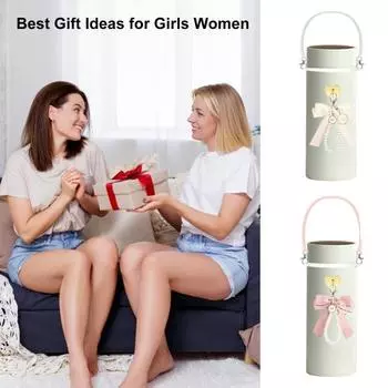 6 шт. Аксессуары для стаканов, 30/40 унций, брелок с искусственным жемчугом, подвеска из силикона розовый